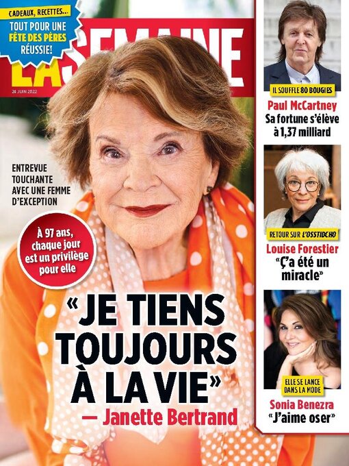Title details for La Semaine by TVA Publications Inc. - Available